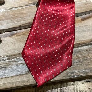 CRISTIANO ITALY SILK RED TIE